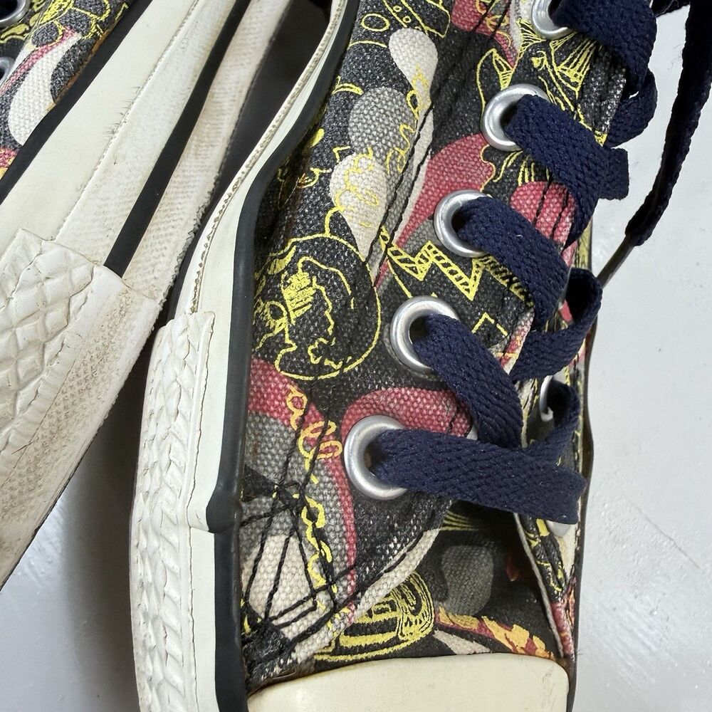 Converse All Star Chuck Taylor Graffiti Music Theme Low Top Canvas Women's 9 - Picture 5 of 13